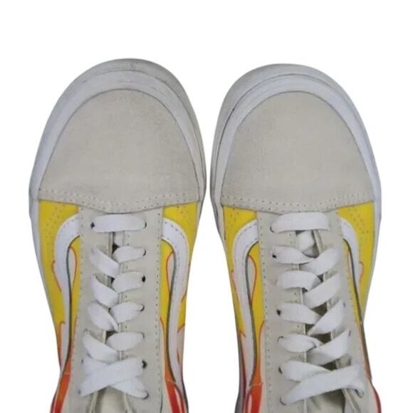 Vans Shoes Womens 5.5 Sneakers Old Skool Flames Skate Casual Street Style Active - Picture 12 of 12